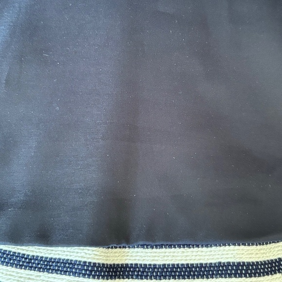 Theory Etia blue and white lined striped sleeveless peplum size small - Picture 12 of 15